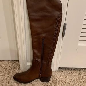 SOLD! Vince Camuto Russet Tie Dye Leather Boots